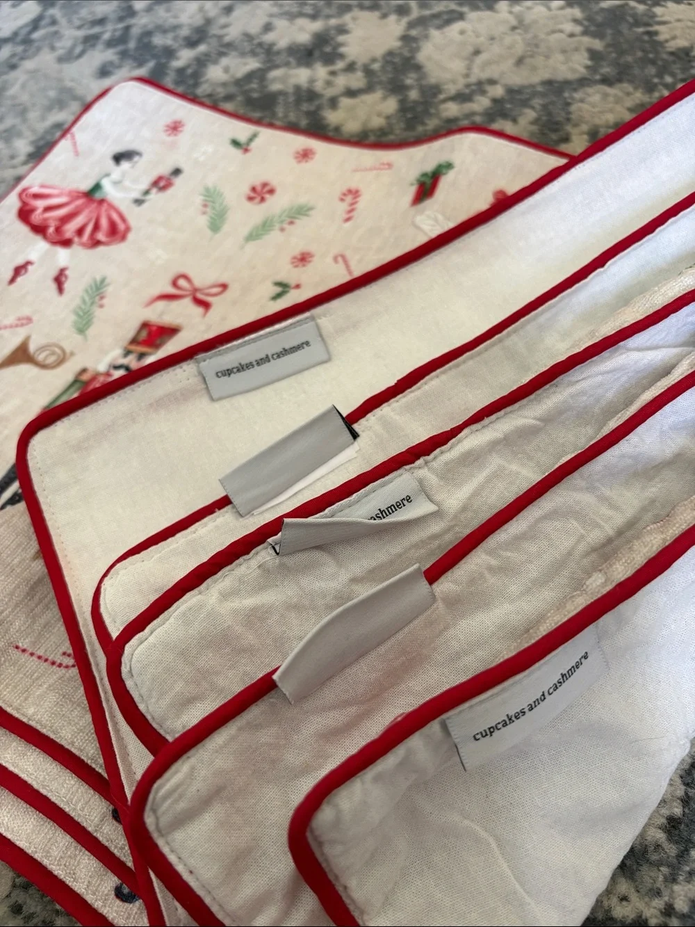 Cupcakes & Cashmere NUTCRACKER BALLET Christmas Placemats 13x19 Set 8